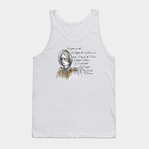 Jane Eyre quote - Feminist quotes - Jane Eyre Art. Tank Top by FanitsaArt